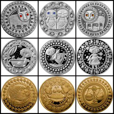Зодиакальные монеты Белоруссии