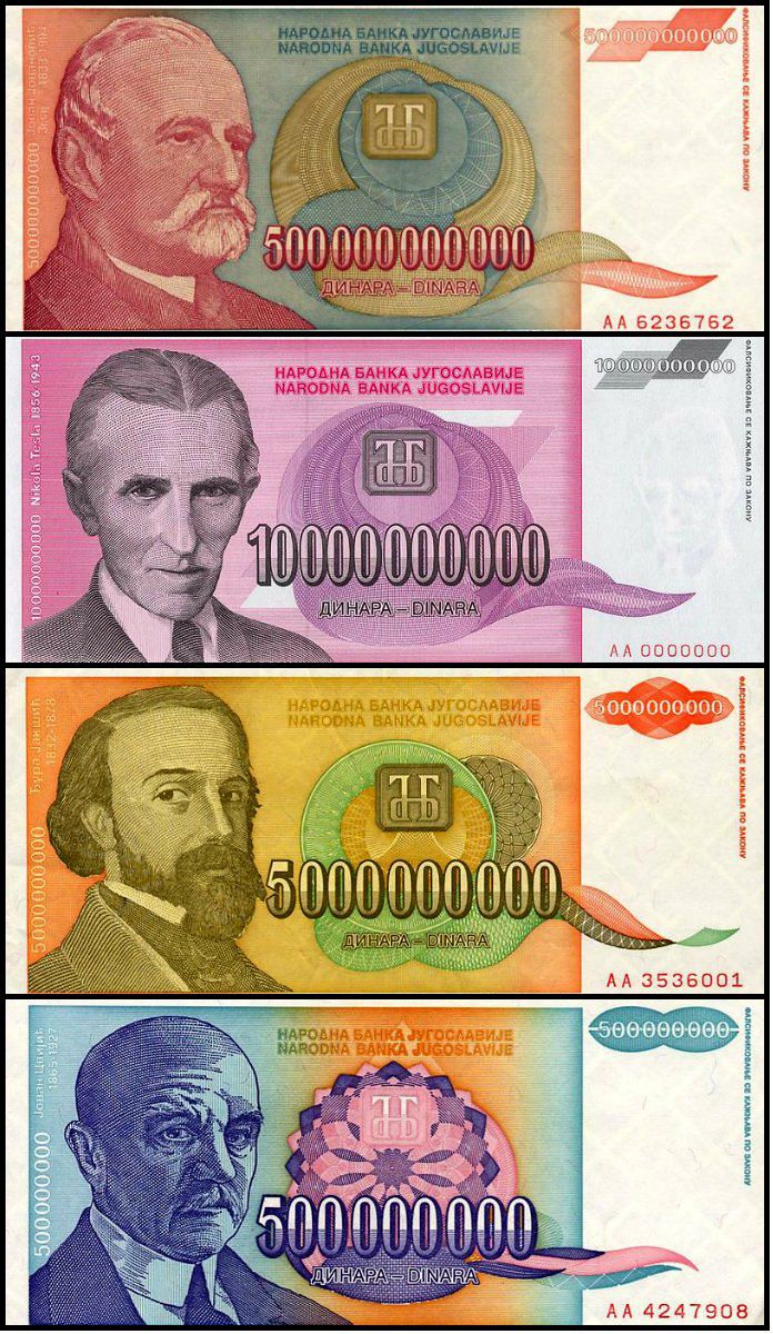 Банкноты Югославии
